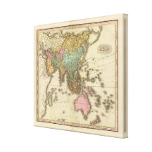 Asien 40 leinwand druck