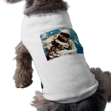 AstronautSpacewalk Hund T-shirts