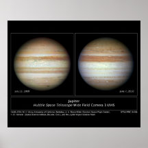 Astronomie-Plakat Jupiters am 7. Juni 2010