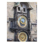 Astronomische Uhr Prags im alten Rathausplatz Postkarte