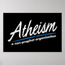 Atheismus: Eine Nichtprophet Organisation Plakate