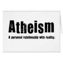 Atheismus. Eine persönliche Beziehung mit Wirklich Grußkarte