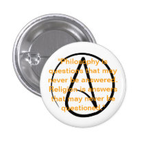 Atheismuszitatknopf Anstecknadel