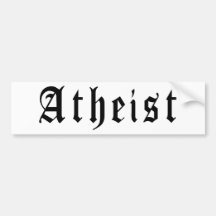Atheist 1 auto sticker