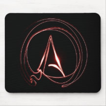 Atheist im Rot Mousepad