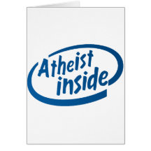 Atheist nach innen grußkarten