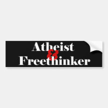Atheist u. Freethinker Auto Aufkleber