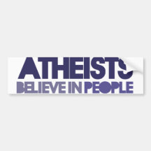 Atheisten glauben an Leute Auto Aufkleber