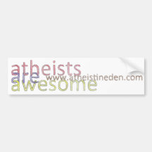 "Atheisten sind fantastischer" Stoßaufkleber Auto Aufkleber