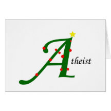 Atheisten-Weihnachten Grußkarte