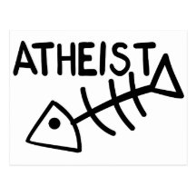 Atheistische Fische Postkarten