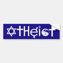 Atheistischer Autoaufkleber