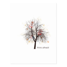 Atheistischer Baum Postkarten