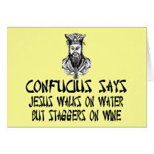 Atheistisches Konfuzius Grußkarten