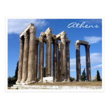 Athen-Tempel Zeus Postkarten