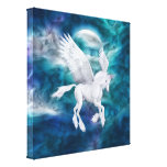 Ätherischer eingewickelte Leinwand Pegasus Unicorn Gespannte Galerie Drucke