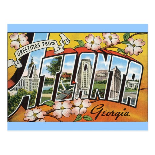 Atlanta Georgia Postkarte