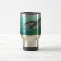 Atlantischer gestreifter Bass-FischeMorone Saxatil Teetasse