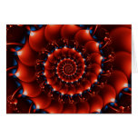 Atlantisseashell (orange) grußkarte