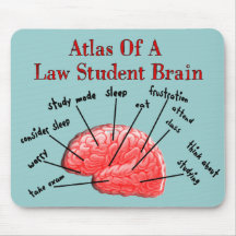 Atlas des Jurastudent-Gehirns Mousepads