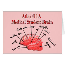 Atlas des Medizinstudent-Gehirns Grußkarten