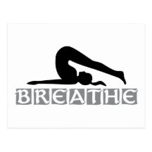 ATMEN Sie Yoga Postkarte