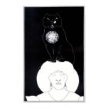 Aubrey Beardsley - schwarze Katzen-Plakat poster