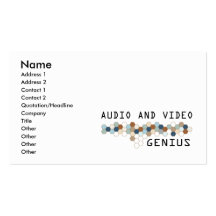 Audio- und Videogenie Visitenkarten