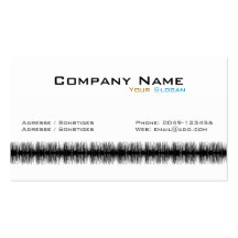 Audio Wave Visitenkarten Vorlage