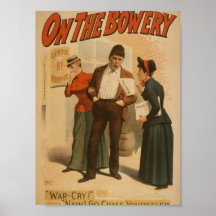 Auf Bowery Plakate
