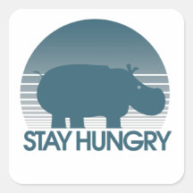 Aufenthalt hungrig sticker