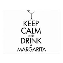 Aufenthalt-ruhiges Margarita-T-Shirt Postkarten
