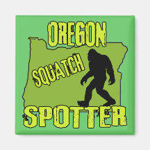 Aufklärer Oregons Squatch Kühlschrankmagnete