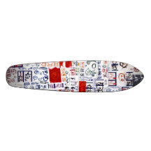 Aufkleber geschlagen personalisierte skatedecks