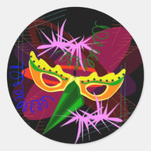 Aufkleber-Mardi Gras