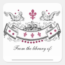 Aufkleber Mermen Fleur du Lys Banner