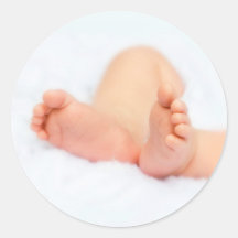 Aufkleber: Schöne Babyfüße