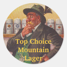 AUFKLEBER Zuhause Brew alpine Edelweiss Hut-Wahlen