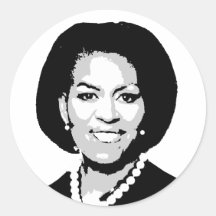 Aufkleberblatt Michelle Obama