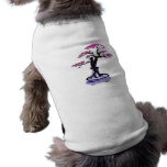 Aufrechte Ballast-Bonsais lila Hundetshirts