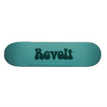 Aufruhr - dunkelgrün auf Ozean-Grün Personalisierte Skateboarddecks