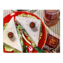 Augapfelsandwichscharfes Postkarten