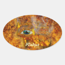 Auge Horus Wadjet der ägyptischen Kunst-Aufkleber