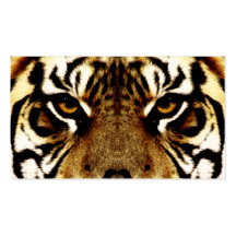Augen eines Tigers Visitenkarten Vorlagen