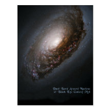 Augen-Galaxie-alias Schneewittchen-Galaxie Postkarten