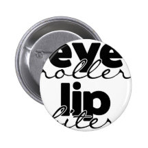 Augen-Rollen-LippenBiter Button