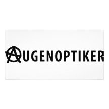 Augenoptiker Ikone Individuelle Photo Karten