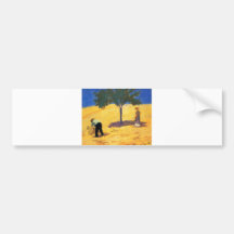 August_Macke Baum dem Öl und dem Bleistift in des  Auto Sticker