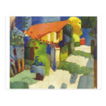 August Macke - bringen Sie im Garten Waterolor 191 Postkarte