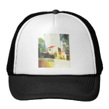 August Macke - Helles Haus 1914 helles Haus Trucker Caps